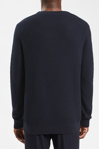 Pull en coton biologique - Bleu