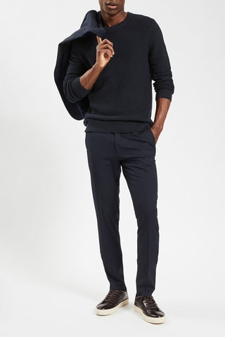 Pull en coton biologique - Bleu