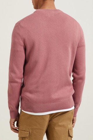 Pull en coton biologique  - Rose
