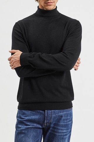 Pull en mérinos - Noir