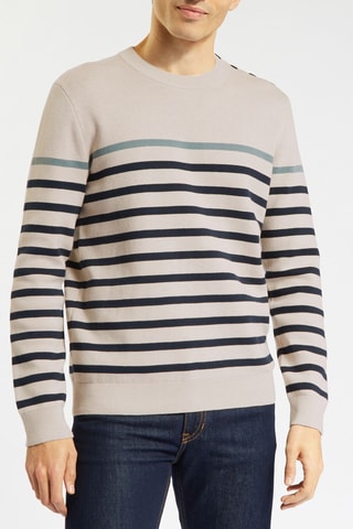 Pull en coton biologique - Ecru