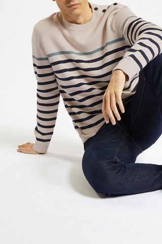 Pull en coton biologique - Ecru