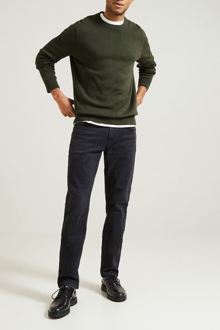 Pull en coton biologique  - Kaki