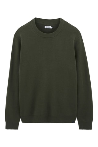 Pull en coton biologique  - Kaki