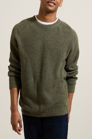 Pull en laine - Vert olive