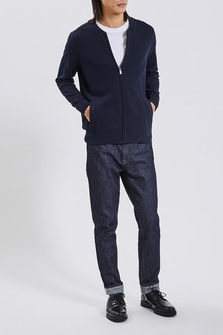 Gilet zippé - Bleu marine