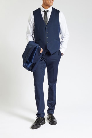 Gilet de costume sans manches - Bleu marine