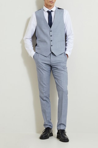 Gilet de costume sans manches - Bleu