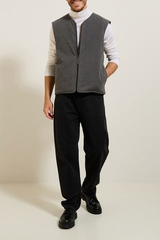 Gilet sans manches - Gris chiné