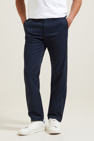 Pantalon chino regular - Bleu marine