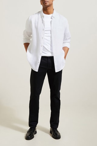Pantalon chino regular - Noir