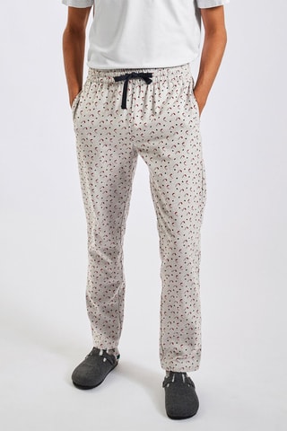 Pantalon de pyjama - Blanc et rouge