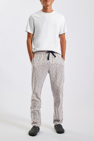 Pantalon de pyjama - Blanc et rouge