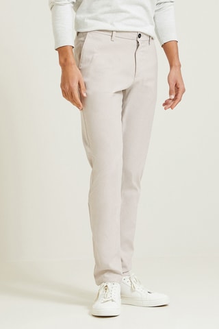 Pantalon chino slim - Ecru