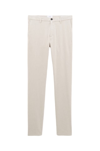 Pantalon chino slim - Ecru
