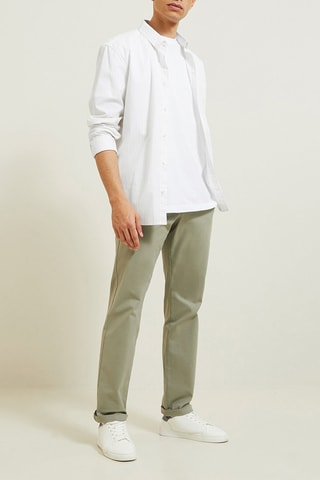 Pantalon chino regular - Vert clair