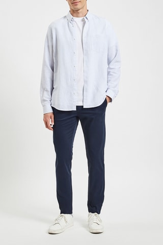 Pantalon chino slim - Bleu marine - Longueur 34