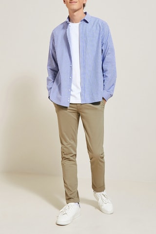 Pantalon chino slim - Beige - Longueur 32