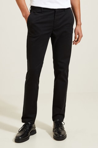 Pantalon chino slim - Noir - Longueur 30