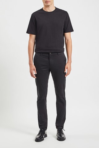 Pantalon chino slim - Noir - Longueur 30