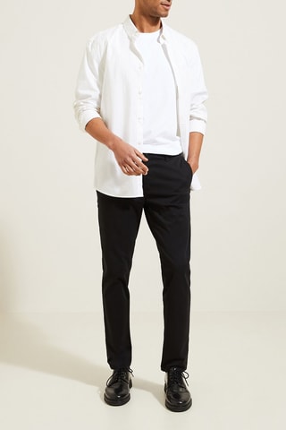 Pantalon chino slim - Noir - Longueur 30