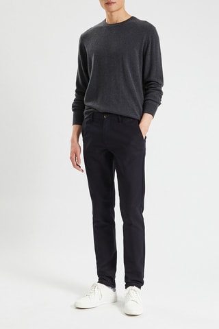 Pantalon slim - Bleu foncé 