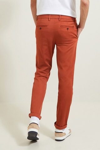 Pantalon chino slim - Orange