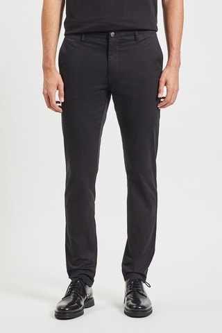 Pantalon chino slim - Noir - Longueur 32