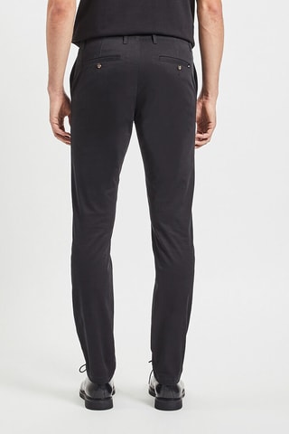 Pantalon chino slim - Noir - Longueur 32