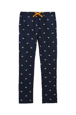 Pantalon de pyjama en coton biologique - Bleu marine