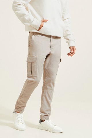 Pantalon cargo slim - Blanc