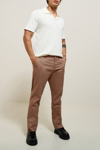 Pantalon tapered - Marron
