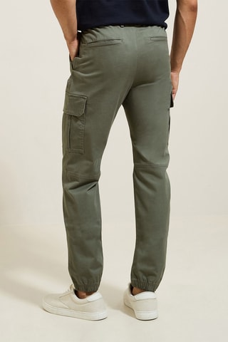 Pantalon cargo en coton biologique - Vert