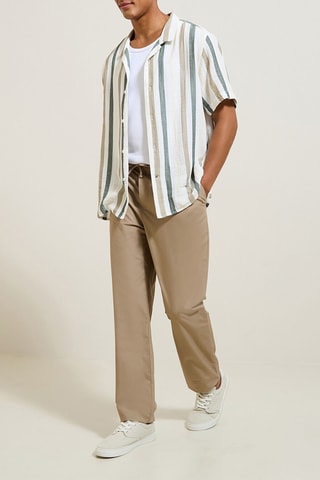 Pantalon relaxed - Beige