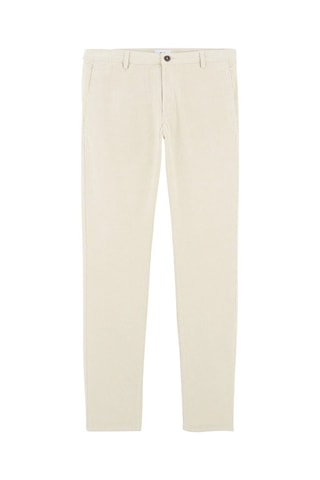 Pantalon slim en velours - Ecru