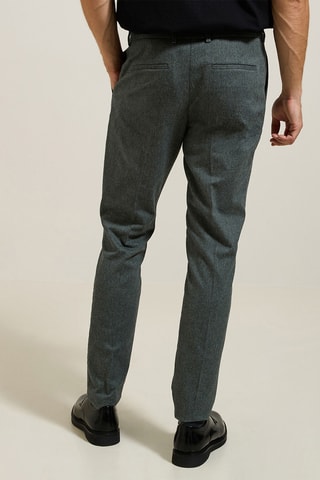 Pantalon slim - Vert chiné
