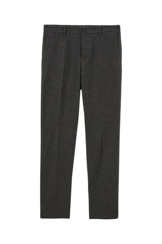 Pantalon regular - Noir et gris
