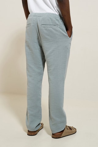 Pantalon large - Turquoise