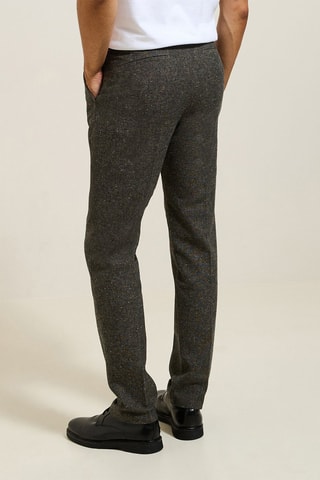 Pantalon regular - Marron chiné