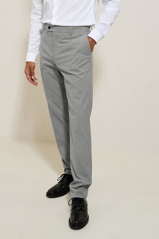 Pantalon de costume slim - Gris clair