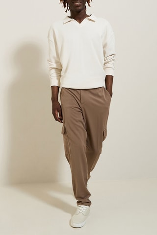 Pantalon cargo relaxed - Marron