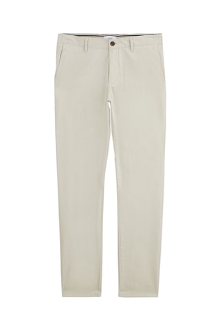 Chino slim en coton biologique - Ecru - Longueur 34