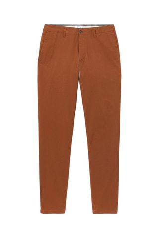 Chino slim en coton biologique - Camel - Longueur 34