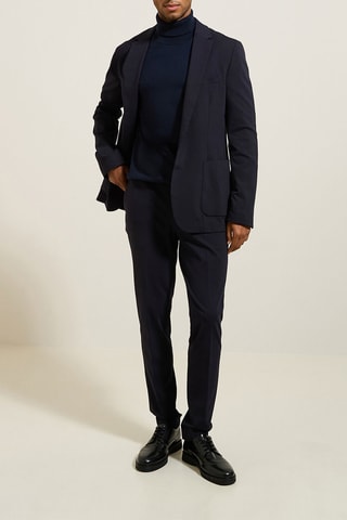 Pantalon de costume slim - Bleu marine