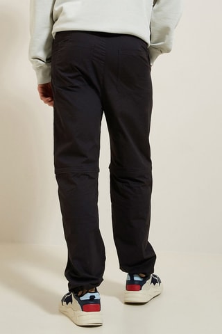 Pantalon regular 2 en 1 - Noir