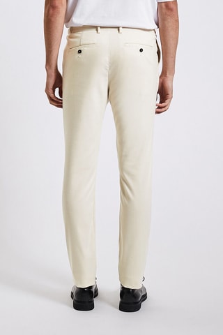 Pantalon chino slim - Ecru