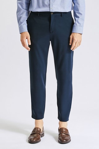 Pantalon droit 7/8 - Bleu foncé