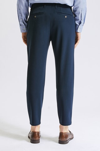 Pantalon droit 7/8 - Bleu foncé