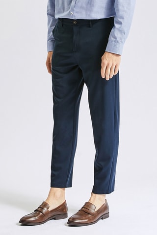 Pantalon droit 7/8 - Bleu foncé