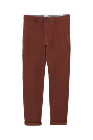 Chino slim en coton biologique - Bordeaux